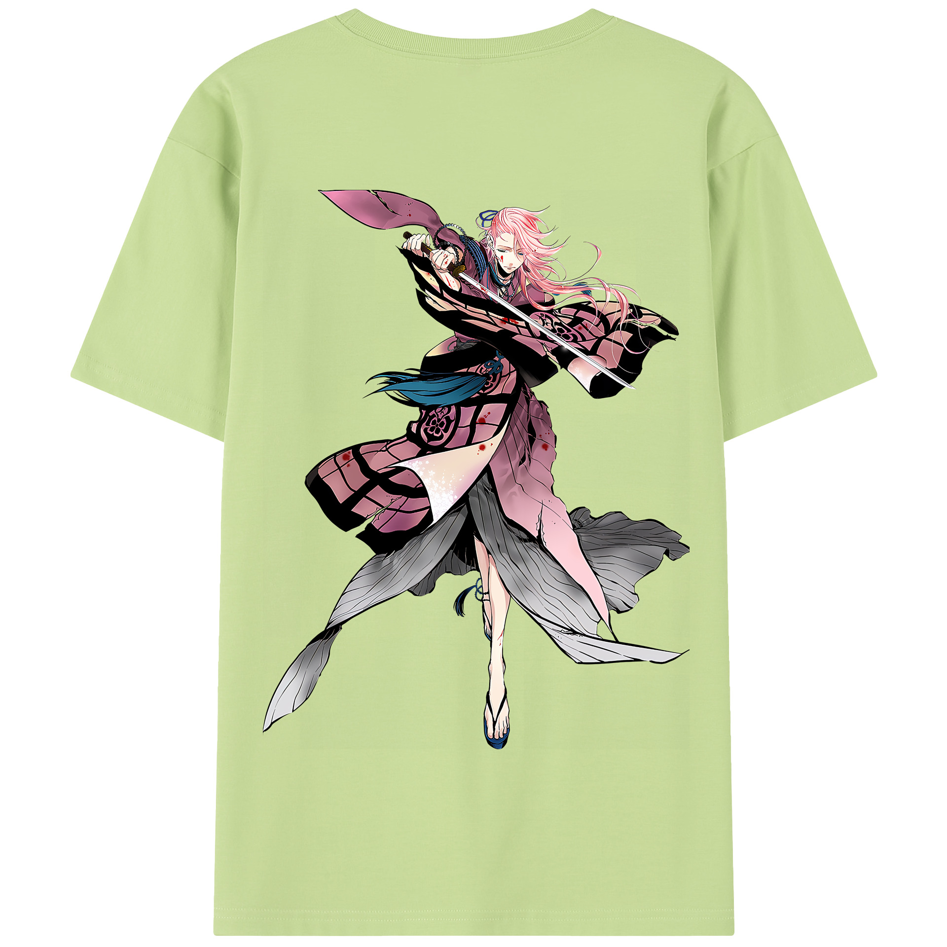 （画像用） 刀剣乱舞 Touken Ranbu 綿100％半袖Tシャツ（背面プリント）